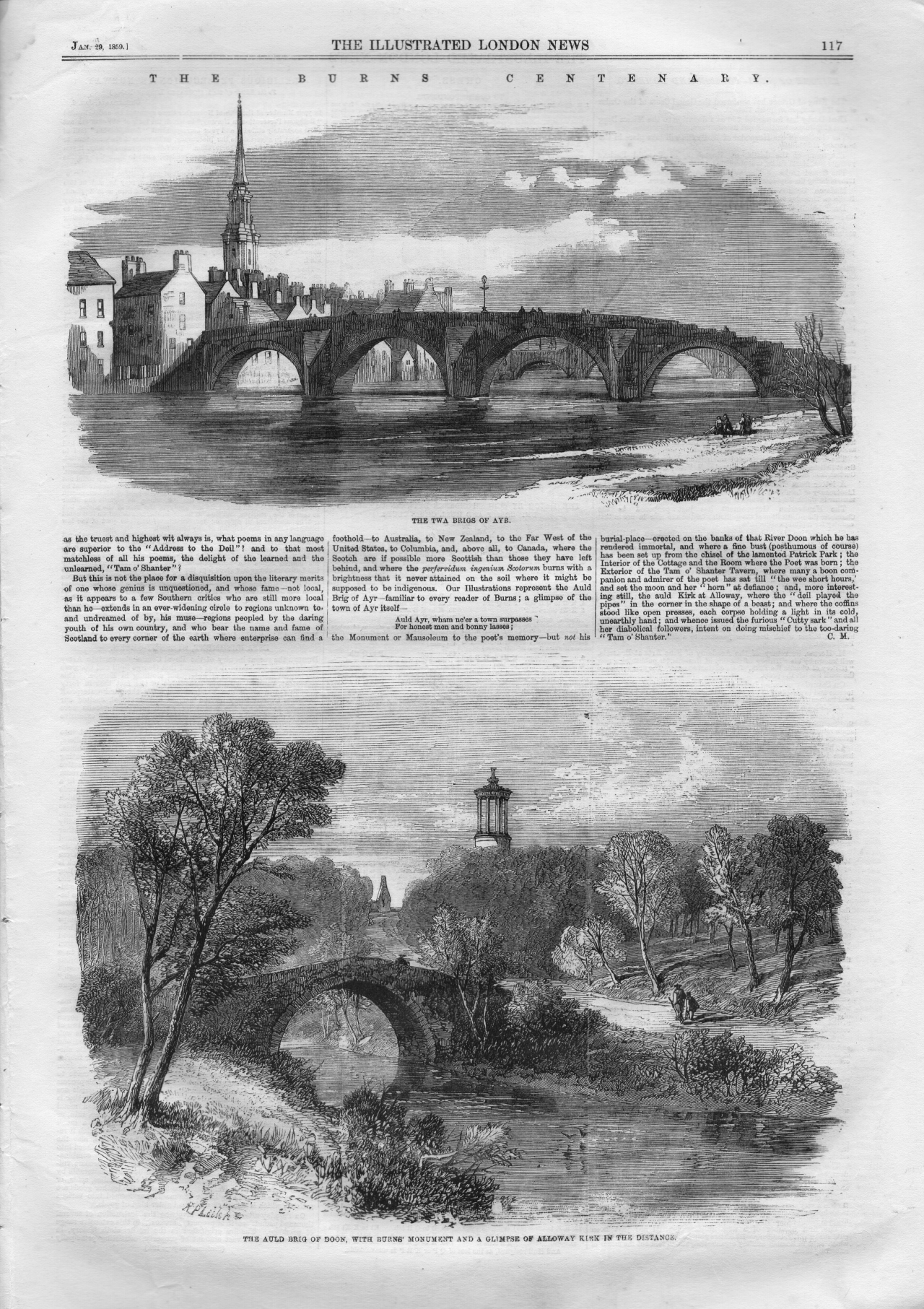 Burns the twa brigs o Ayr